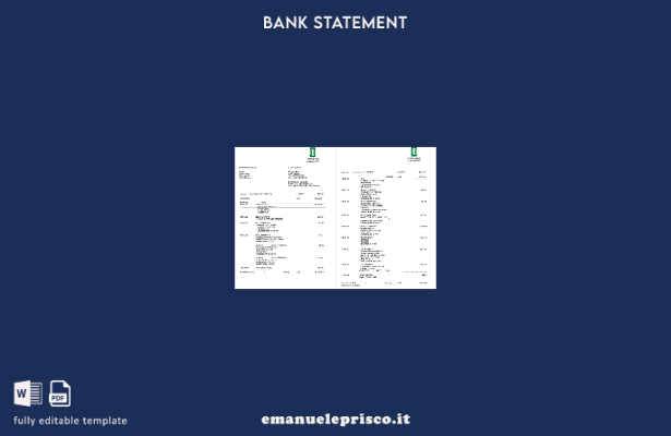 stile verificato Estratto conto bancario Germania Oldenburgische su Deutsch, mod